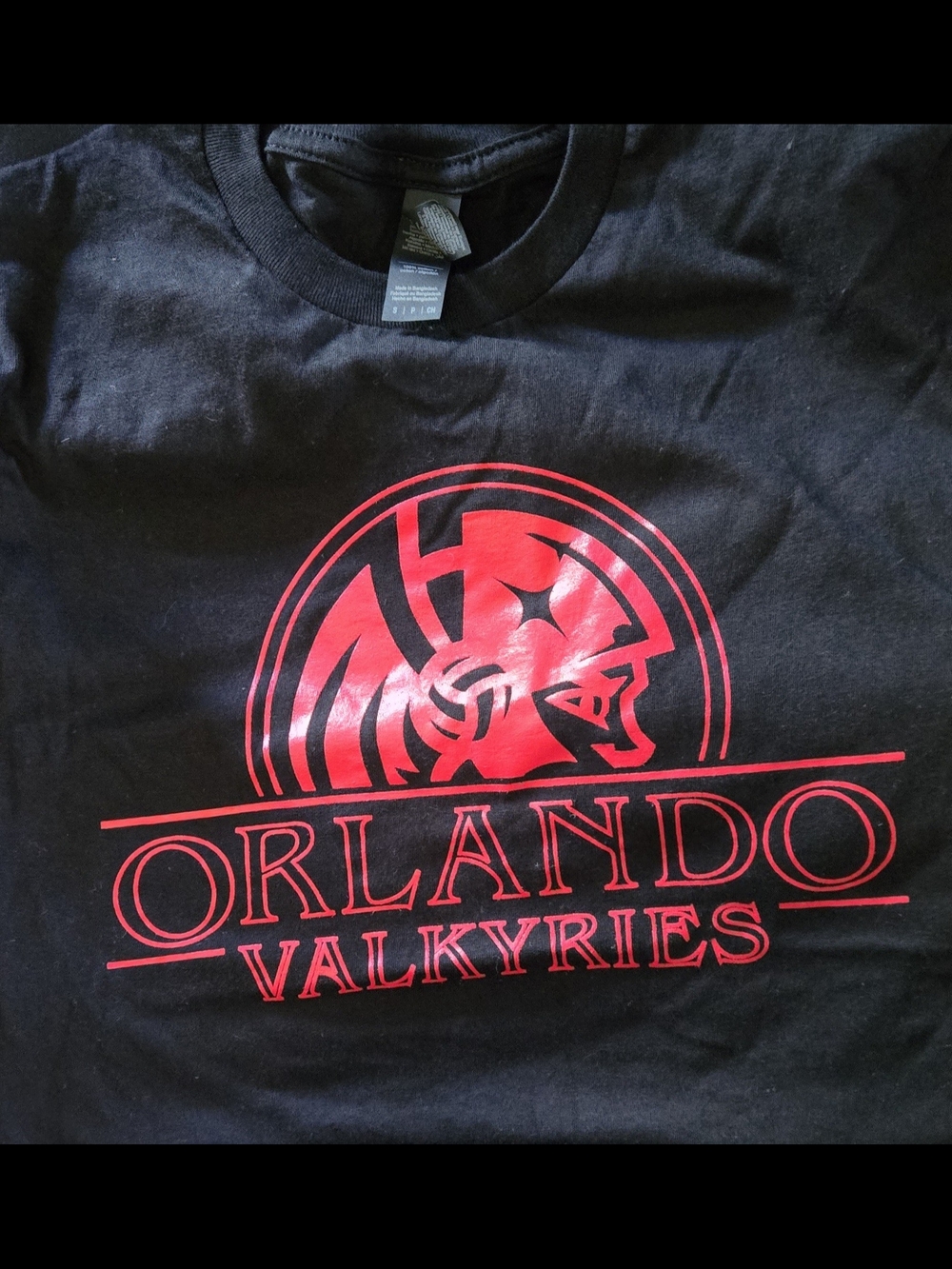 Orlando Valkyries Red Graphic Tee Shirt